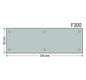 Schrank-Frontplatte 2HE Serie 850 lack B295xH95mm ST