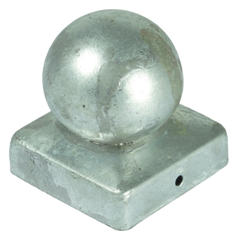 Bild Pfostenabdeckung Kugel Feuerverzinkt aus Metall 7 x 7 cm - n.a.-0