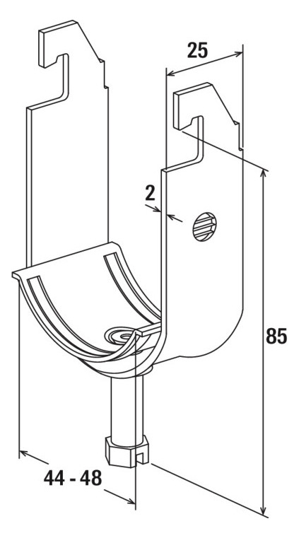 Bild Bügelschelle FUBD 48 fischer fischer-2