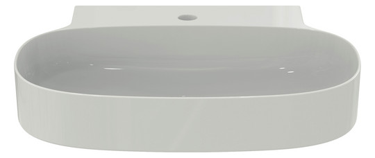 Ideal-Standard Waschtisch Linda-X 1 Hahnloch, ohne Überlauf, 60x50x13,5cm, geschliffen, weiß Ideal Plus