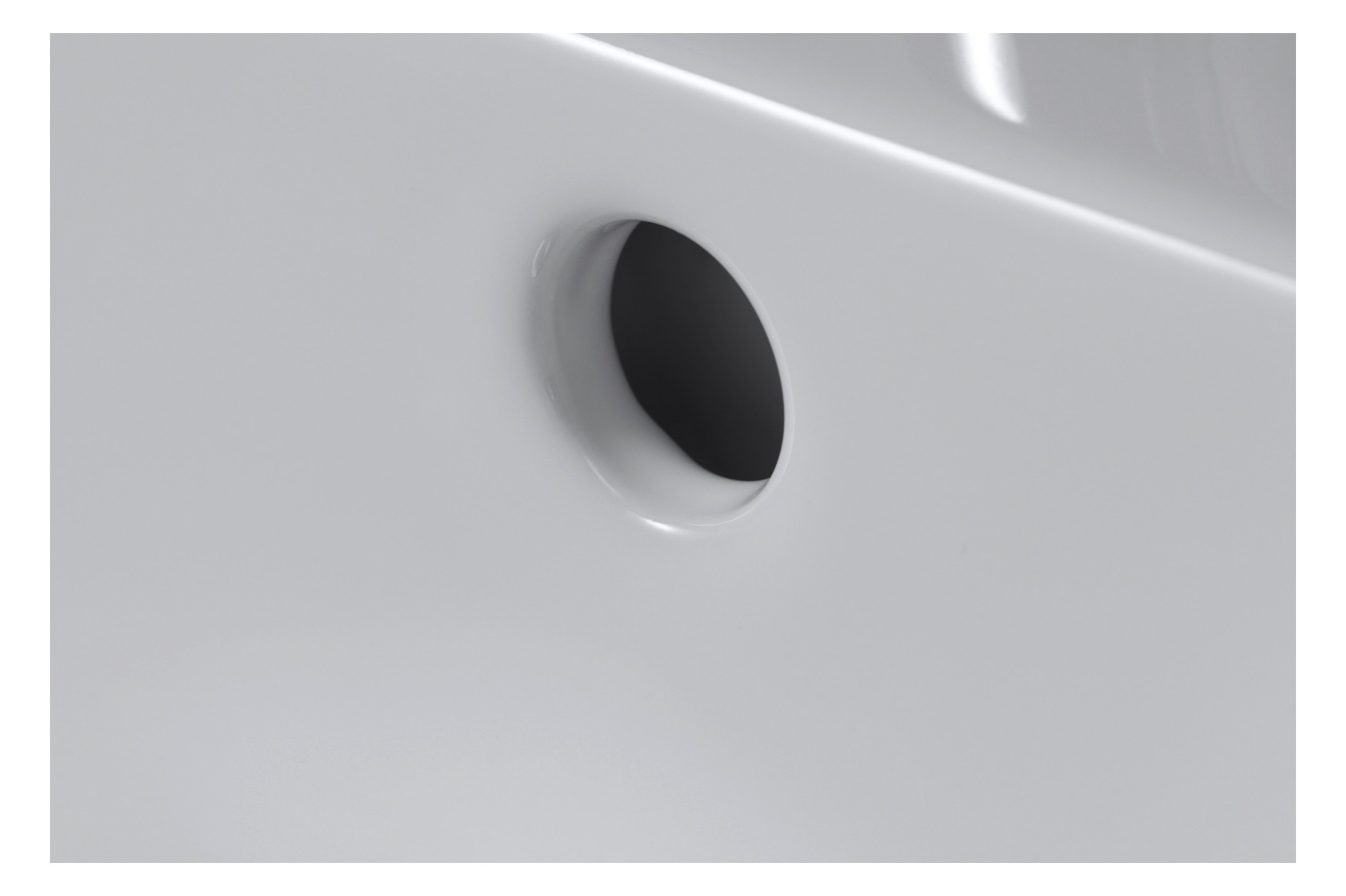 Duravit Halbeinbau-Waschtisch Vero 55x47cm, Einbau von oben, mit Hahnloch, Überlauf, Hahnlochbank, weiß WonderGliss