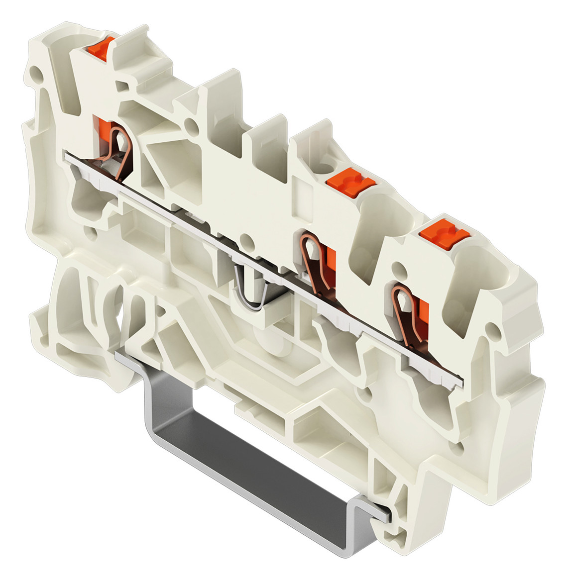Reihenklemme 0,25-2,5qmm 1Etage 3kl lgr 15A TS35 Hutschiene TH35