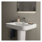 Ideal-Standard Waschtisch i.life B 65x48x18cm, mit Hahnloch, weiß antibakteriell Smart Guard