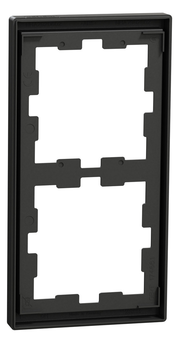 Rahmen 2f anth glz D-Life Kst f.GEB-K Unterputzmontage Thermopl