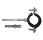 ASW Schraubrohrschelle Spannbereich 15-19 mm M 8, mit Schallschutzeinlage