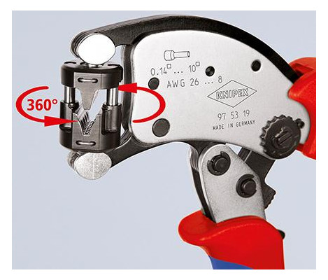 Bild Crimpzange für Aderendhülsen Twistor T 0 ,14-10qmm / 2x0,25qmm KNIPEX-2
