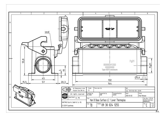 HART Sockelgehäuse           09300241255 