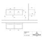V&B Waschtisch-Unterschrank Subway 3.0 127,2x42,9x47,8cm, ohne LED/Griff Aluminium glänzend, arizona oak