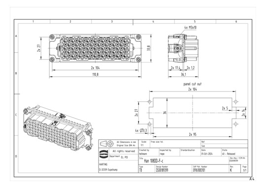 HART Buchseneinsatz          09161083101 