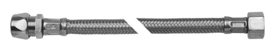 ASW Flex-Trinkwasserschlauch 500 mm, 3/8"x10mm Quetschverschraubung, 3/8" IG Überwurfmutter