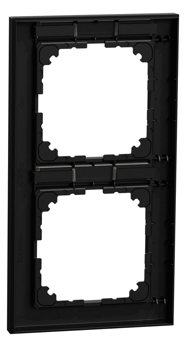 Rahmen 2f sw mt vert BSF Kst Thermopl Textfeld/Beschriftungsfläche