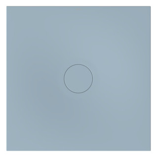 Bette Duschfliese PLUS BetteAir 1000 x 1000 mm, blue satin, Rechteck, glasierter Titan-Stahl