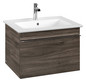 V&B Waschtisch-Unterschrank Venticello 60,3x42x50,2cm, Griff Chrom, stone oak