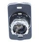 Drucktaster Front 3f sw/ws bel.b Ø22,5mm Geeignet für Beleuchtung rechteck IP66