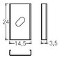 Befestigungsset si Alu L24mm B14,5mm H3,5mm