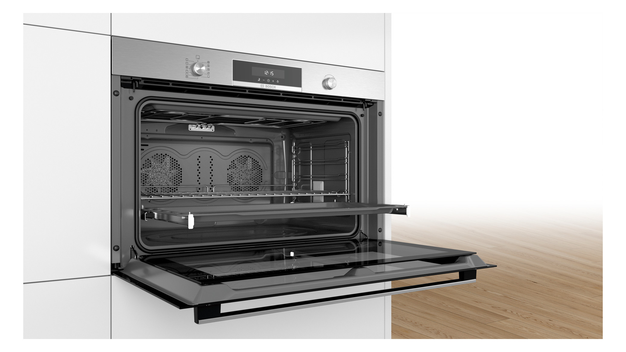 Backofen EB edst A+ Klapptür pyrolyt Heißluft 112l
