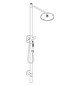 hansgrohe Nature Duschsäule Axor Starck mit Kopfbrause, Handbrause, Edelstahl Finish