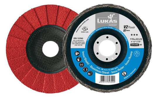 LUKAS-Fächerschleifscheibe V2 Power Heavy Duty -...