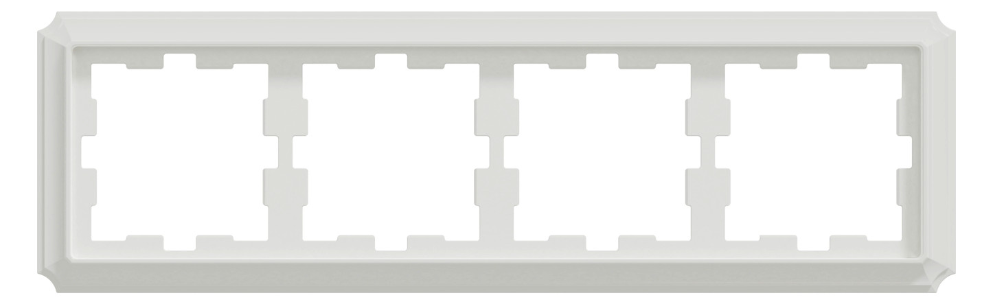 Rahmen 4f lows glz Kst Unterputzmontage Thermopl