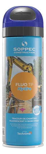 SOPPEC-Baustellenmarkierspray Fluo TP Hydro, blau - 500ml