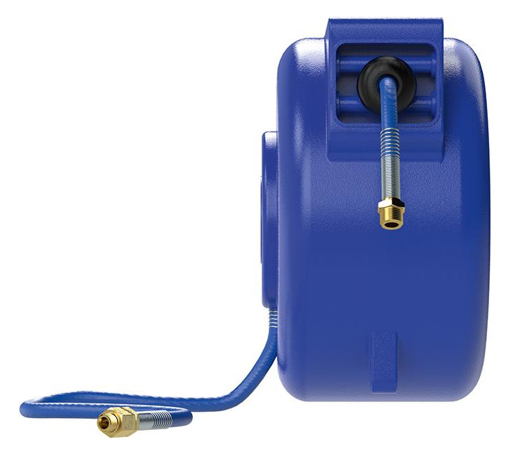 Bild Schlauchaufroller PP, Druckluft/Wasser, inkl 15m PVC-Schl Ø6,5mm, AG R1/4"", RIE - RIEGLER-1