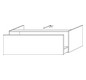 SA Anbau-/Solitärschrank mit Auszug 2morrow (L2236) 340x1000x520 Weiß-Matt