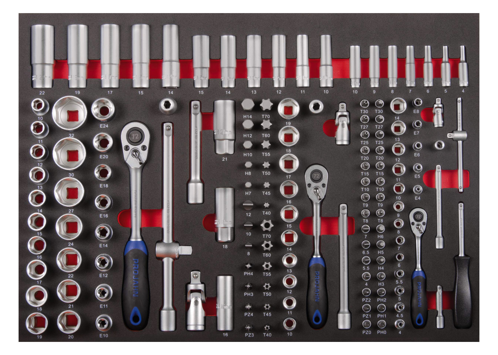 Werkstattwagen GALAXY 7 Schubfächer und 229tlg proficraft Bestückung bl/anth