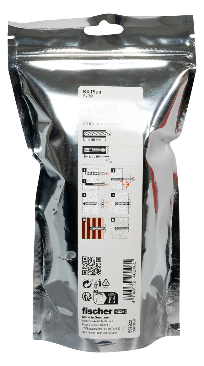 Bild SX Plus 6x30 BigPack (240) DÜBEL - fischer-2