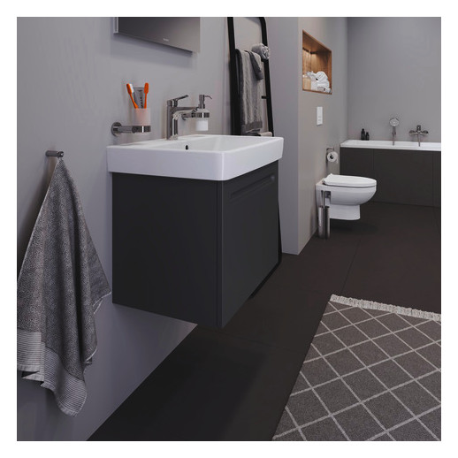 Duravit Waschtisch-Unterschrank No. 1 59 x 42,6 x 47,8 cm, Graphit Matt, 1, Schubkasten, 1 Auszug, wandhängend