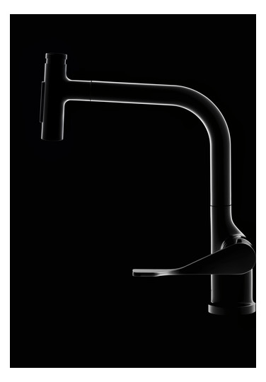 hansgrohe Spültisch-Einhebelmischer 230 Select 2jet Axor Citterio mit Ausziehbrause und sBox, chrom