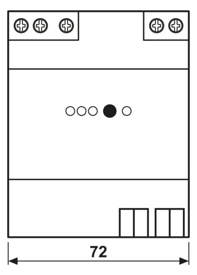 Spannungsversorgung KNX REG 4TE 640mA Busspannung pufferbar m.LED-Anz
