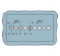 Klemmleiste 5p ws Serie 862 32A 0,5-4qmm Thermopl 60mm Federzugans