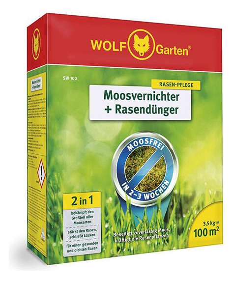 Bild Moosvernichter + Rasendünger SW 100 3,5 kg - WOLF GARTEN-0