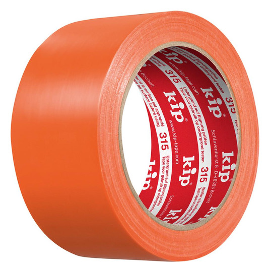 kip-PVC-Schutzband 323, glatt orange - 50mmx33m