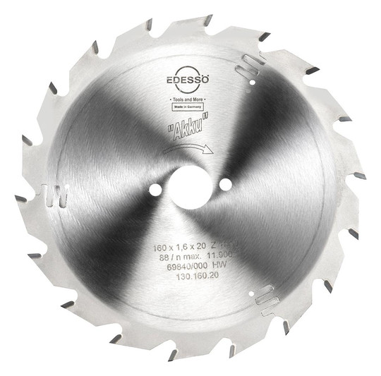 EDESSÖ-HW-Kreissägeblatt Akku - 160x1,6x20mm,...