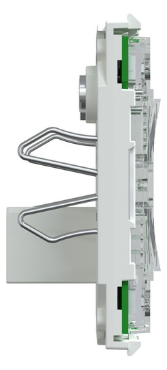 Bedienelement 2f ws f.Dimmeins m.LED-Anz Geeignet für Dimmeinsatz