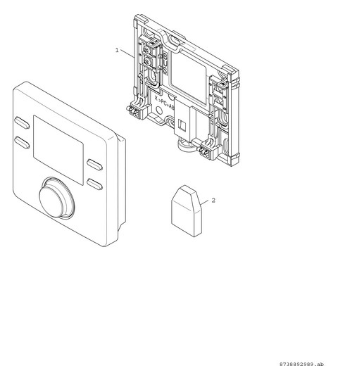 BOSCH Regler CW 100 für 1x Heizkreis mit Außenfühler