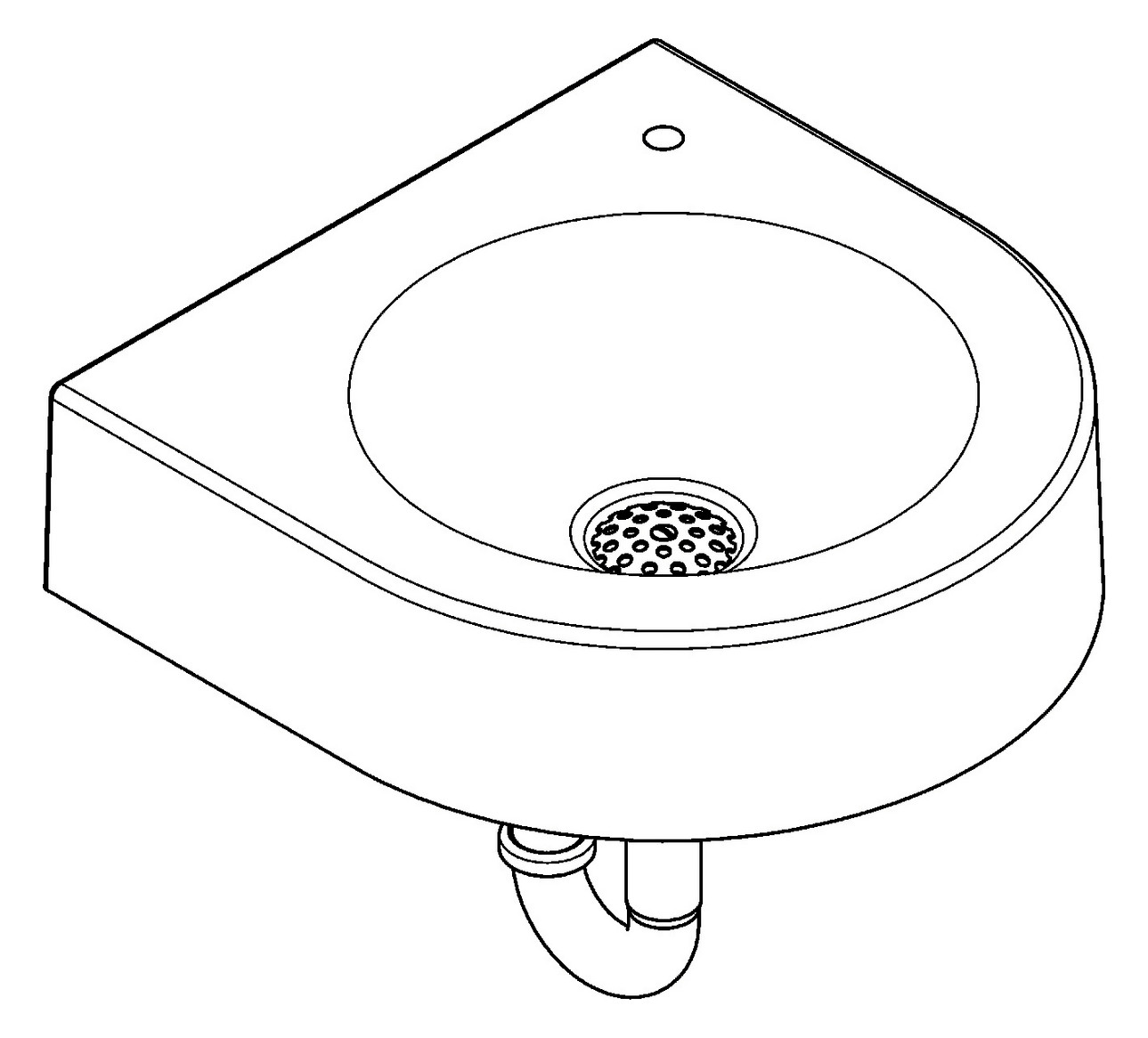 AR Wandtrinkbrunnen, ANIMA, MIRANIT, 400x110x400 mm, HL rechts