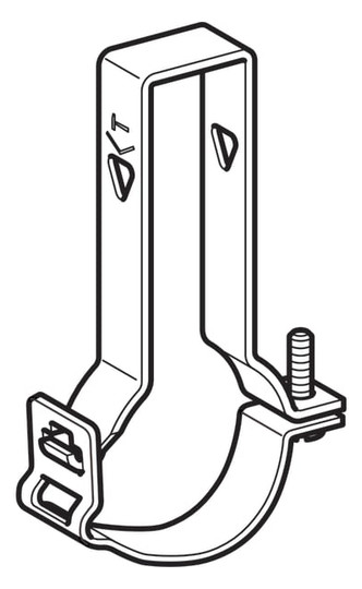 Geberit Rohrschelle Pluvia Ø 56/64 mm, verstellbar, Stahl