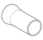 Geberit Übergangsstück Mapress DN 40, Ø 42/48,3 mm, mit Anschweiß/Einschubende, Edelstahl