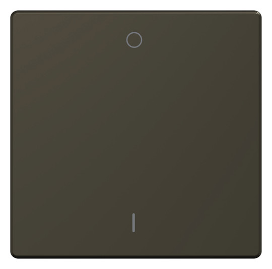 Wippe Schalter System Design mokka metallic Kennz.0/1