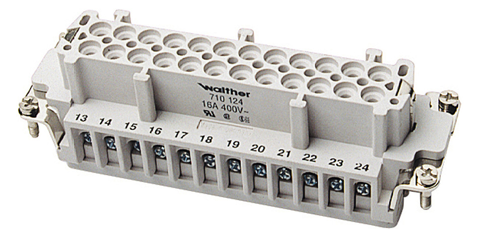 Kontakteinsatz Buchse 24p Schraub 16A 500V 0,5-2,5qmm