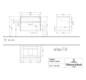 V&B Waschtischunterschrank Collaro 80x54,8x50cm, Waschtisch mittig, LED-Beleuchtung 5,7 W, glossy white