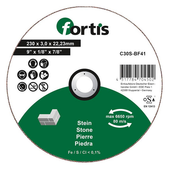 fortis-Trennscheibe Stein, gerade - 230x3,0mm