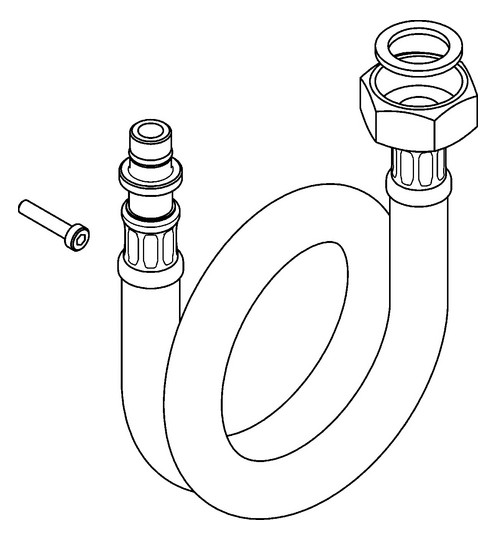 AR Schlauch, F5, G3/4 und Steckfitting, 1200mm, DN10, gerade, 2030060321