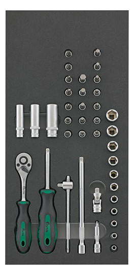 fortis-Werkzeugmodul 1/3 - 39-teilig, Steckschlüssel...