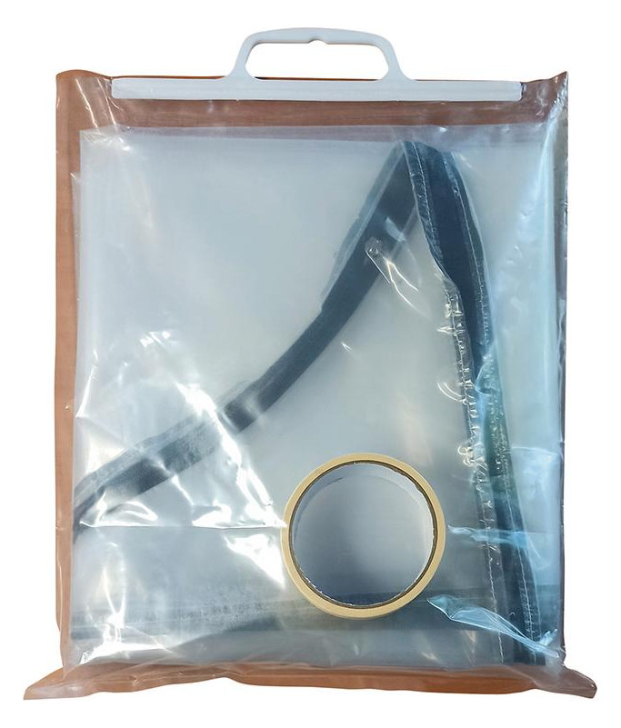 Bild Staubschutztür 1,2 x 2,2m Reißverschluss, Klebeband - Neutral-1