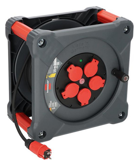 BRENNENSTUHL Professional-Kunststoff-Kabeltrommel KA5100...