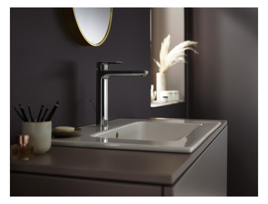 hansgrohe Waschtisch-Einhebelmischer 190 Vernis Blend mit Zugstangen-Ablaufgarnitur, chrom