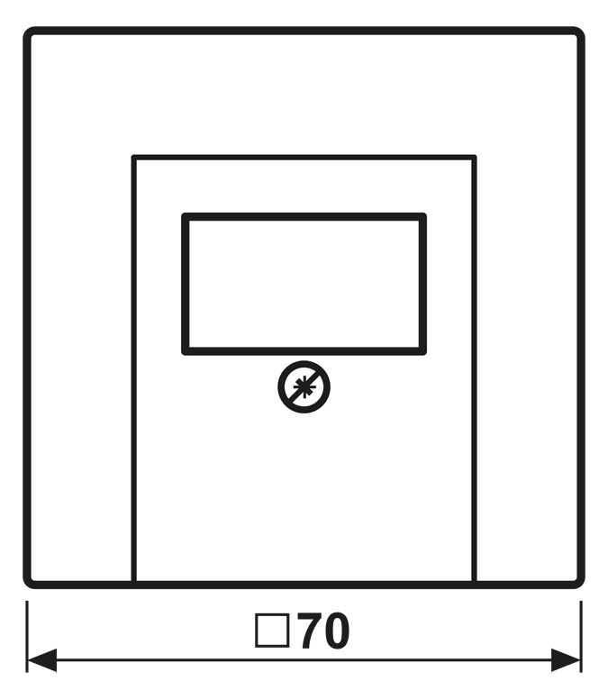 Zentralplatte TAE 1f LS ws Schraubbef ohne